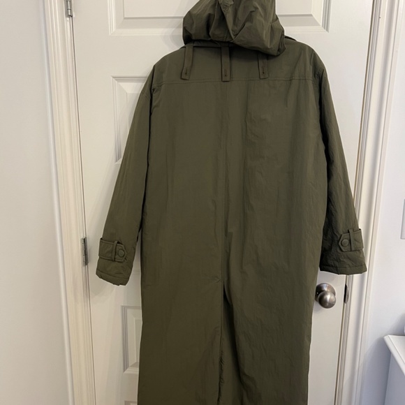 Zara Olive Green Trench Coat - Picture 8 of 16